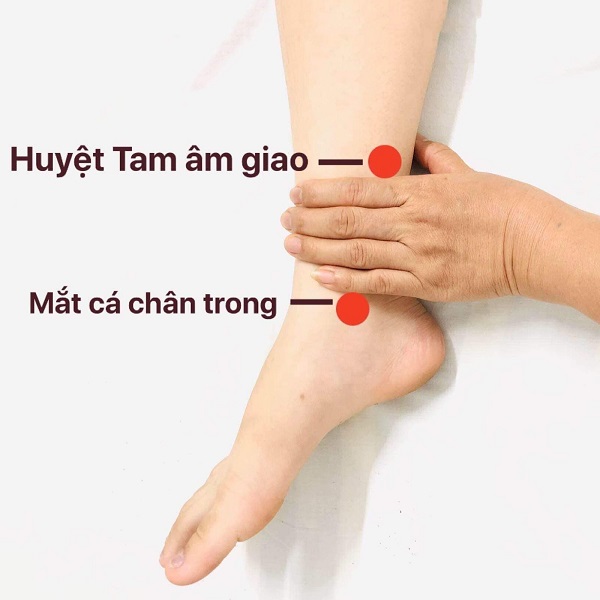 cách bấm huyệt tam âm giao