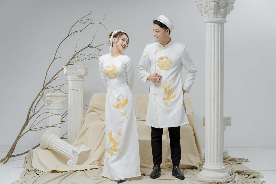 Xu hướng áo dài cưới cho cô dâu chú rể năm 2020 | Thoitrangviet247