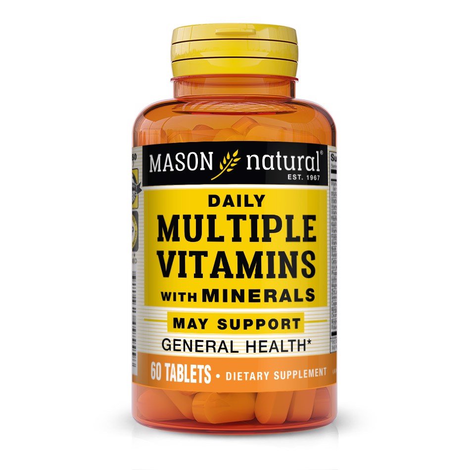 Mason Natural Daily Multiple Vitamins With Minerals - Hỗ trợ sức khỏe tổng quát – nhathuoctrandainghia