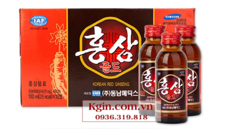 Nhân sâm Hàn Quốc KGIN - Địa chỉ cung cấp nước hồng sâm uy tín chất lượng 