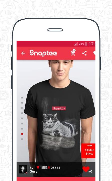 App thiết kế áo Snaptee