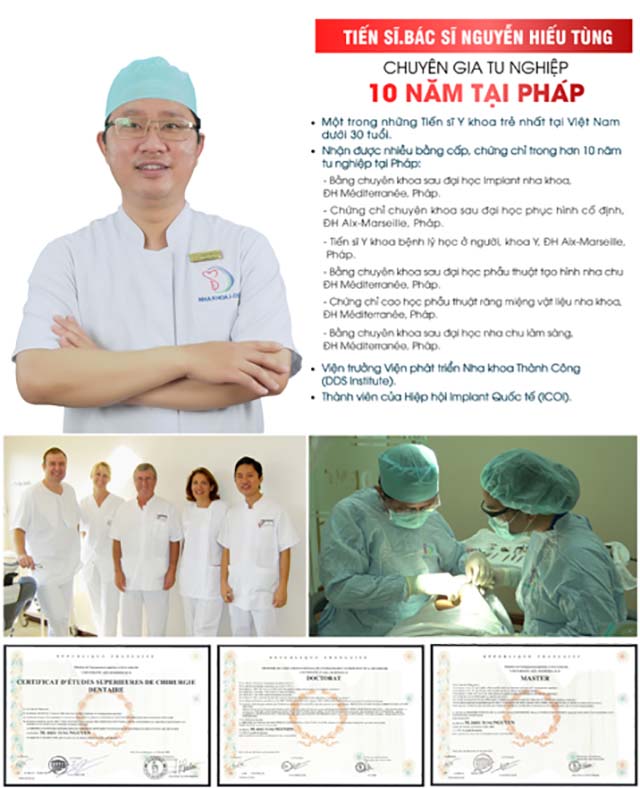 Bác sĩ Nguyễn Hiếu Tùng, Nha sĩ Hàm Mặt, Nha khoa TP.HCM