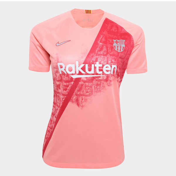 Áo bóng đá nữ màu hồng